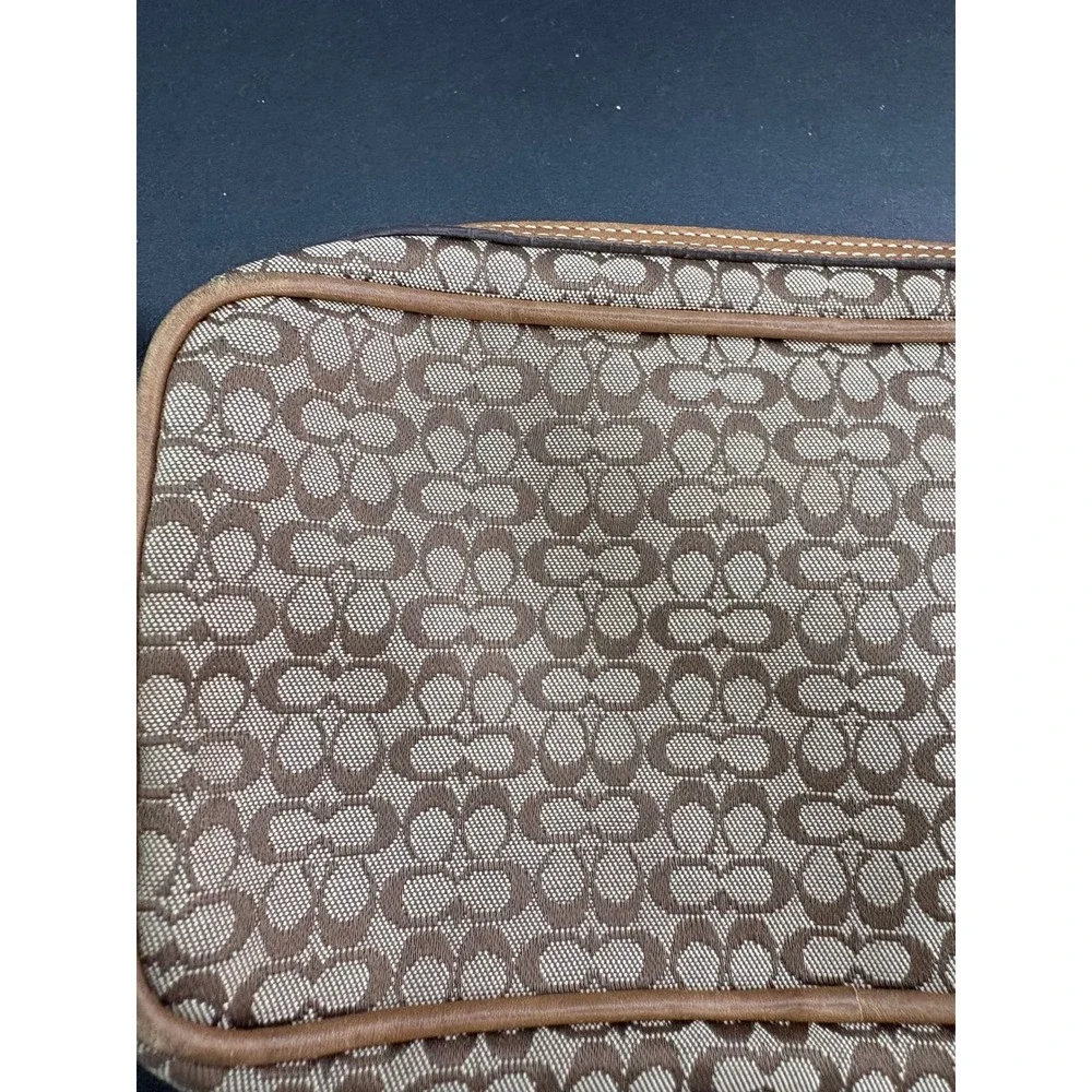 Y2K Coach Signature Crossbody Mini Shoulder Purse Leather strap